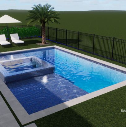 3D Pool & Backyard Design