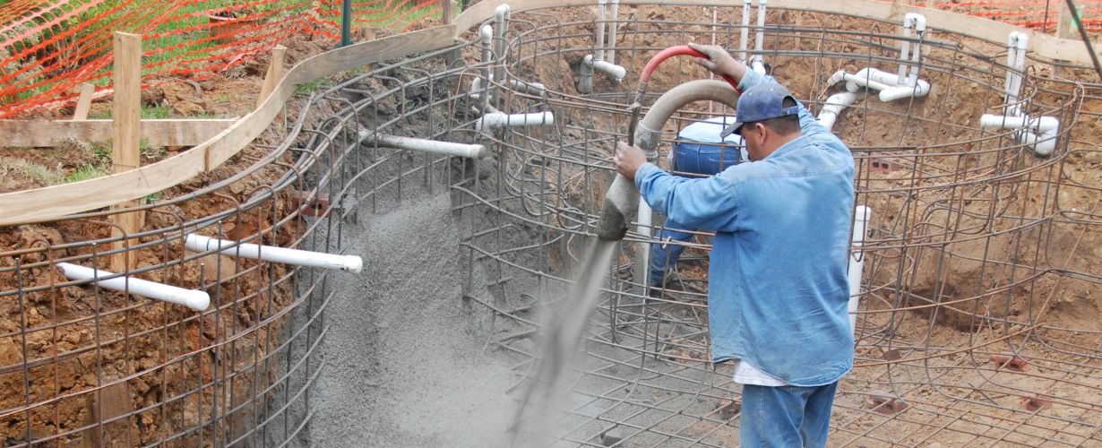 Pool Building Process