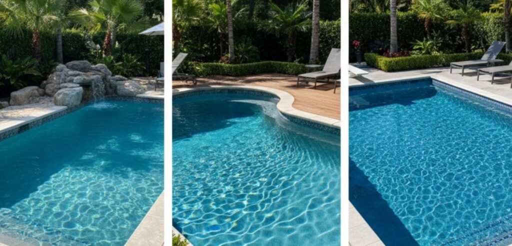 Gunite vs Fiberglass vs Vinyl