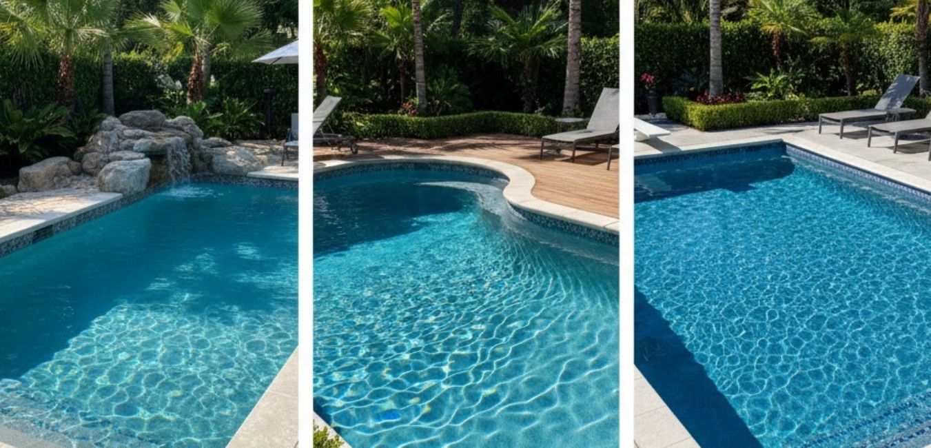 Gunite vs Fiberglass vs Vinyl